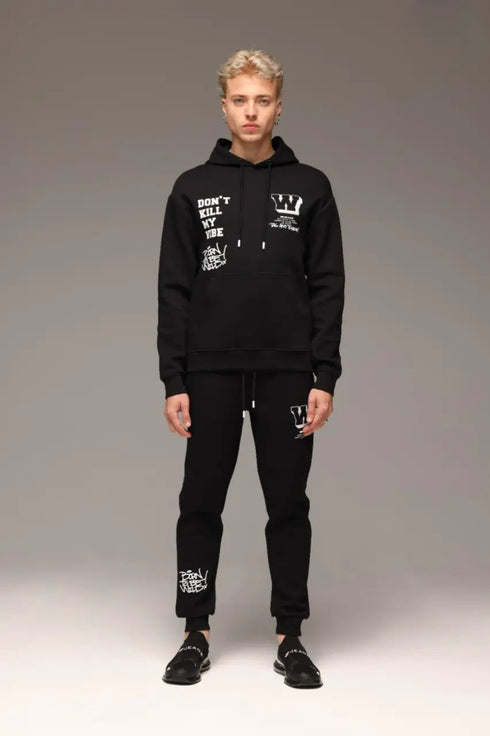 Wjeans tracksuit for man חליפה דבליו ג'ינס בצבע שחור לגבר